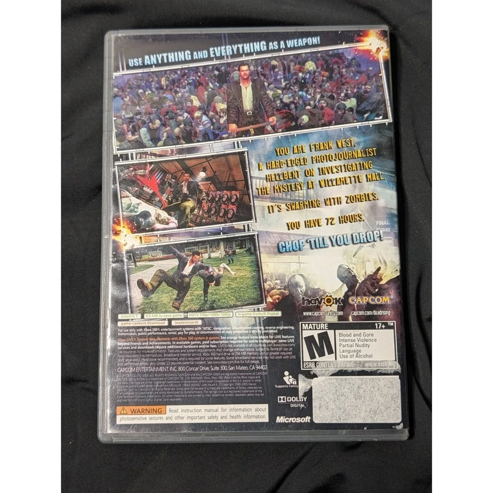 Dead Rising Microsoft‎ Xbox 360 Complete CIB 2006 w/ Manual